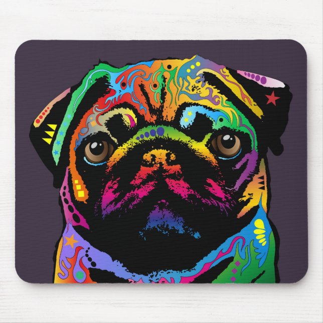 Tapis De Souris Chien carlin (Devant)