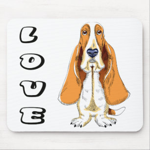 Tapis de souris Chien chiot Basset Hound