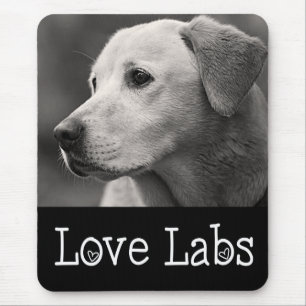 Tapis de souris Chien chiot Labrador Retriever jau