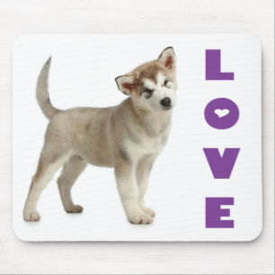 Tapis de souris Chien chiot Malamute d'Alaska