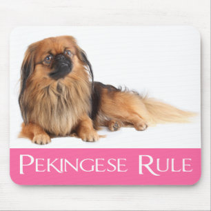 Tapis de souris Chien Chiot Pékinais Amour