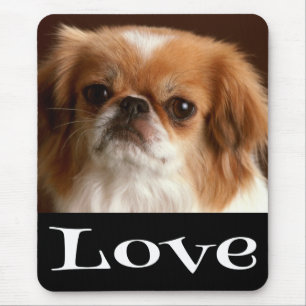Tapis de souris Chien chiot Pékinois mignon