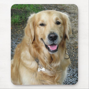 Tapis de souris Chien chiot Retriever doré Mignon