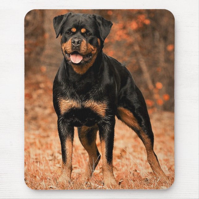 Tapis De Souris Chien chiot Rottweiler (Devant)