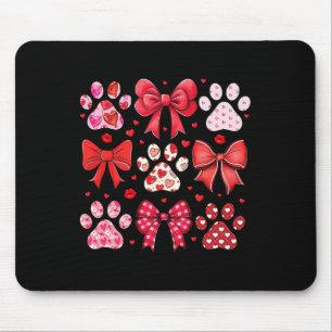 Tapis De Souris Chien Coquette Jour de la Saint-Valentin Empreinte