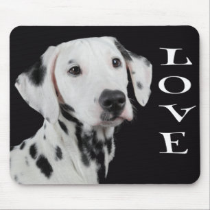Tapis de souris Chien Dalmatien Noir