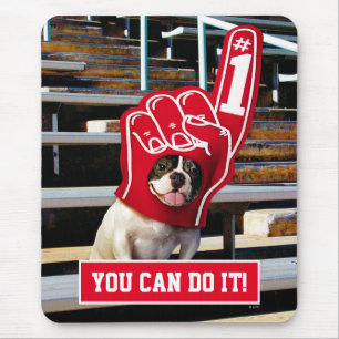 Tapis De Souris Chien dans la main de mousse