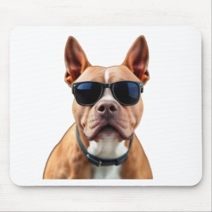 Tapis De Souris Chien dans les lunettes de soleil Mousepad