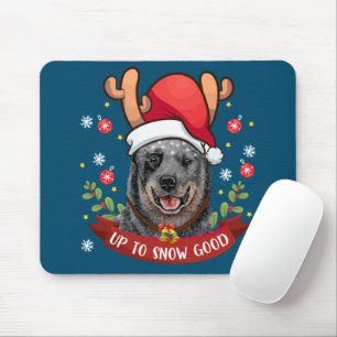 Tapis De Souris Chien de bétail australien Blue Heeler Reindeer Ch