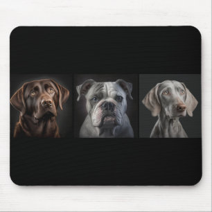 Tapis De Souris Chien de compagnie mignon 3 photo personnalisée