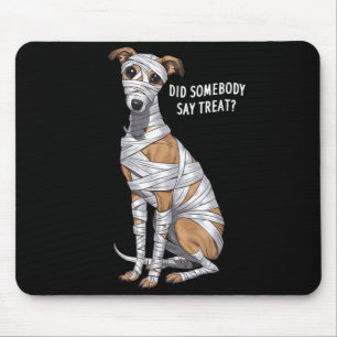 Tapis De Souris Chien de Halloween Mummy Whippet