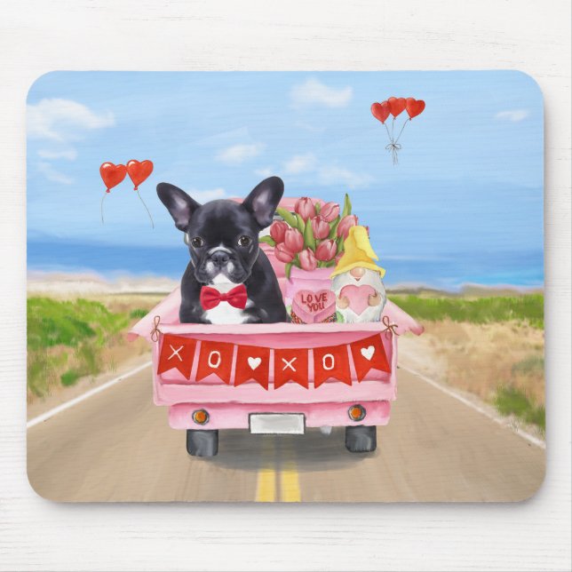 Tapis De Souris Chien de la Saint-Valentin (Devant)