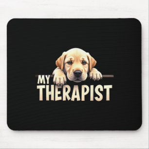 Tapis De Souris Chien de laboratoire drôle Mon thérapeute Labrador