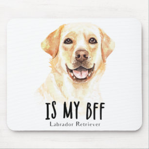 Tapis De Souris Chien de laboratoire jaune amateur de chiots Labra