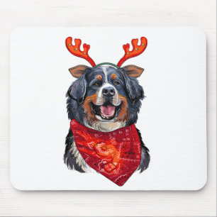 Tapis De Souris Chien de montagne bernois de Noël