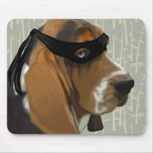 Tapis De Souris Chien de Ninja Basset Hound