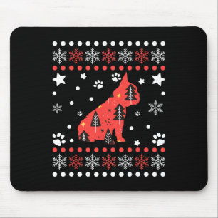 Tapis De Souris Chien de Noël Motif Français Chien de taule propri
