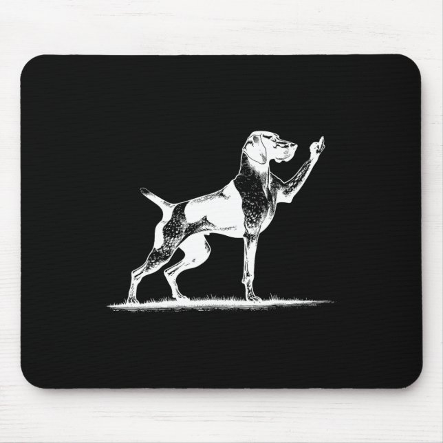 Tapis De Souris Chien de Pointeur Rudoyé Trou de Chien Pointer All (Devant)
