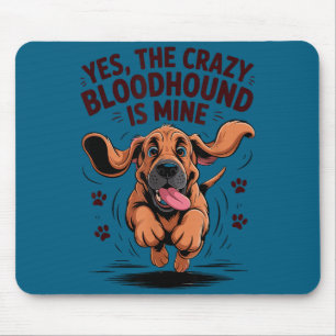 Tapis De Souris Chien de Saint-Hubert Race Mignon Animal Familier 