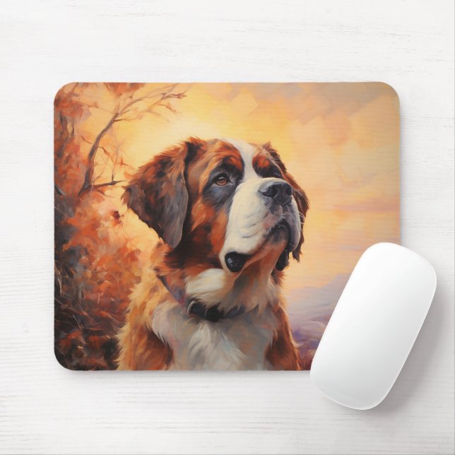 Tapis De Souris Chien de St. Bernard (Avec souris)