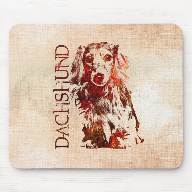 Tapis De Souris Chien de teckel - Doxie (Devant)