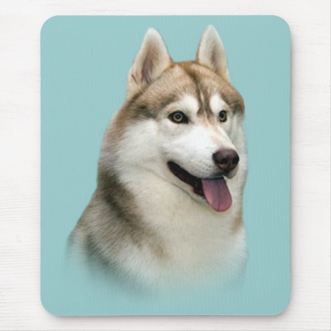 Tapis De Souris Chien de traîneau sibérien Mousepad magnifique (Devant)