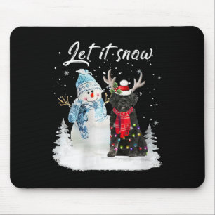 Tapis De Souris Chien d'eau portugais Chien de Père Noël Chien de