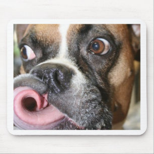 Tapis De Souris Chien drôle de boxeur