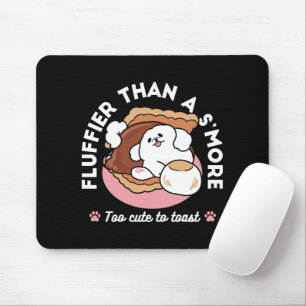 Tapis De Souris Chien drôle et design S'more – Pun pour amateur de