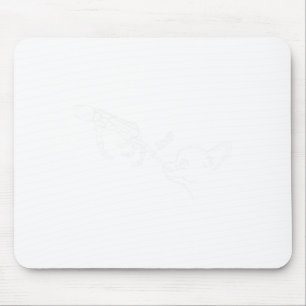 Tapis De Souris Chien effrayant Squelette Main Boop Éffrayant Hall