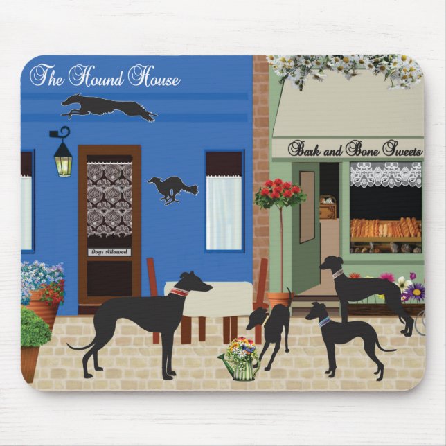 Tapis De Souris Chien en ville  (Devant)