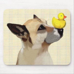 Tapis De Souris Chien et canard