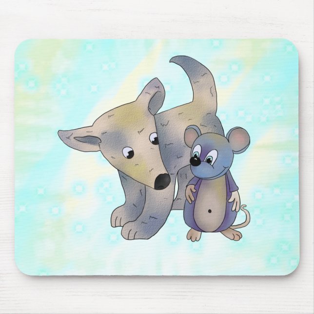 Tapis De Souris Chien et souris (Devant)
