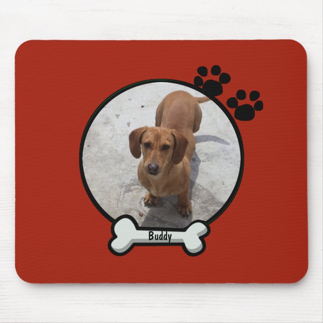 Tapis De Souris Chien fait sur commande Mousepad (Devant)