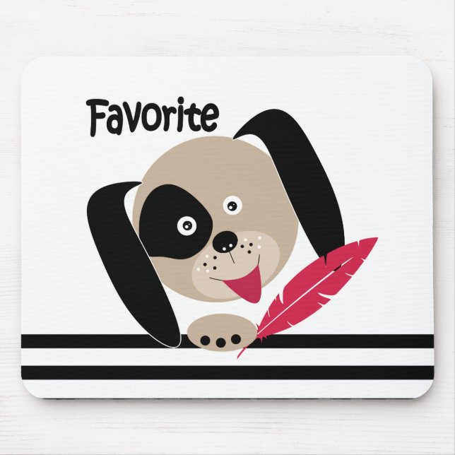 Tapis De Souris Chien favori (Devant)