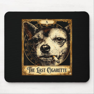 Tapis De Souris Chien fumant une cigarette drôle de chihuahua mème