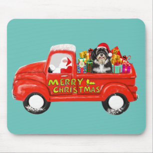 Tapis De Souris Chien Havanais dans la livraison de Noël Camion
