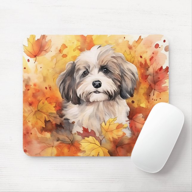 Tapis De Souris Chien Havanais mignon (Avec souris)