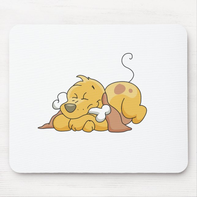 Tapis De Souris Chien heureux avec des T-shirts et des cadeaux (Devant)