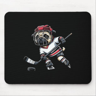 Tapis De Souris Chien Joueur de Hockey Carlin Mignon Pour Hommes F