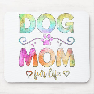Tapis De Souris Chien Maman Fur Life Joyeux Fête des Mères Meilleu