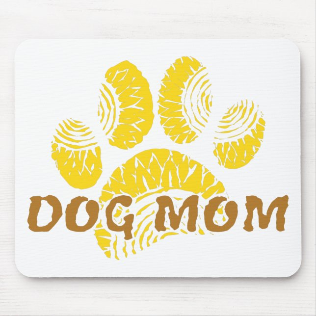Tapis De Souris Chien Maman Paw Tournesol Dessin (Devant)