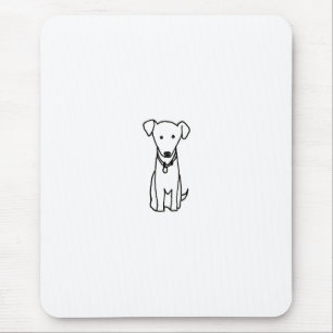 Tapis De Souris Chien - mignon conception amusement de logo d'art