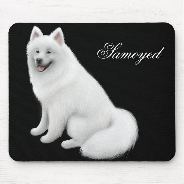Tapis De Souris Chien Mousepad de Samoyed (Devant)