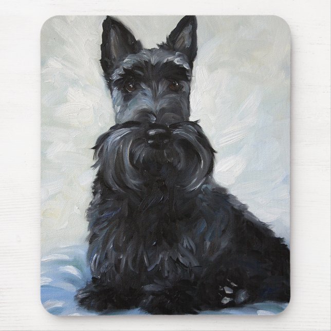 Tapis De Souris Chien Mousepad de Terrier d'écossais de Scottie (Devant)