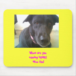 Tapis De Souris Chien Mousepad "vous manquant "