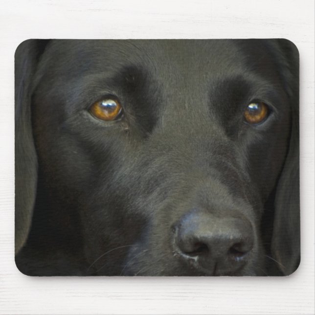 Tapis De Souris Chien noir de Labrador (Devant)