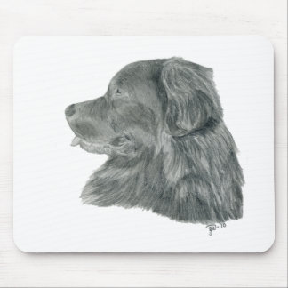 Tapis De Souris chien noir de Terre-Neuve