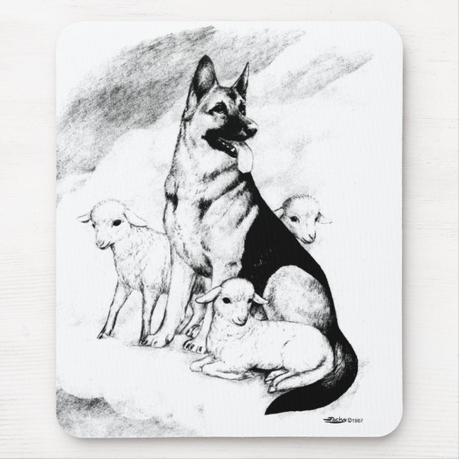 Tapis De Souris Chien paradis (Devant)