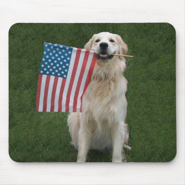 Tapis De Souris Chien patriotique (Devant)